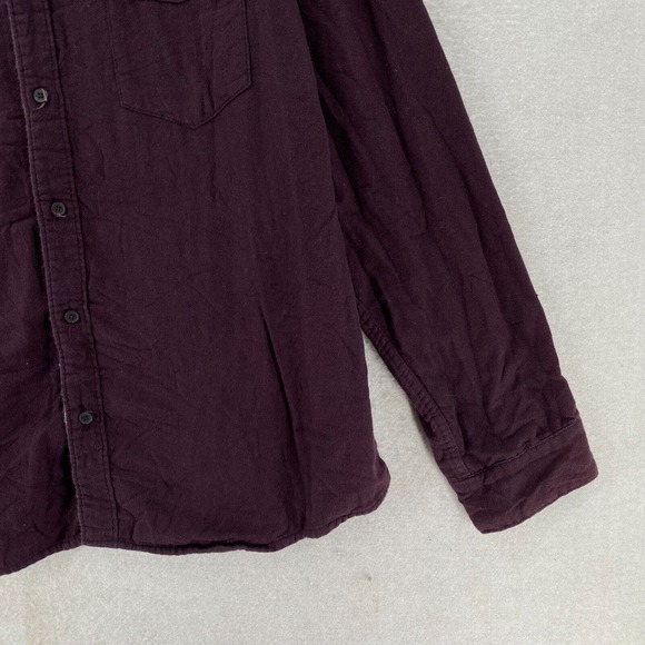 Carbon 2 Cobalt Shirt Mens Large Burgundy‎ Long Sleeve Button Up Maroon - Picture 5 of 13